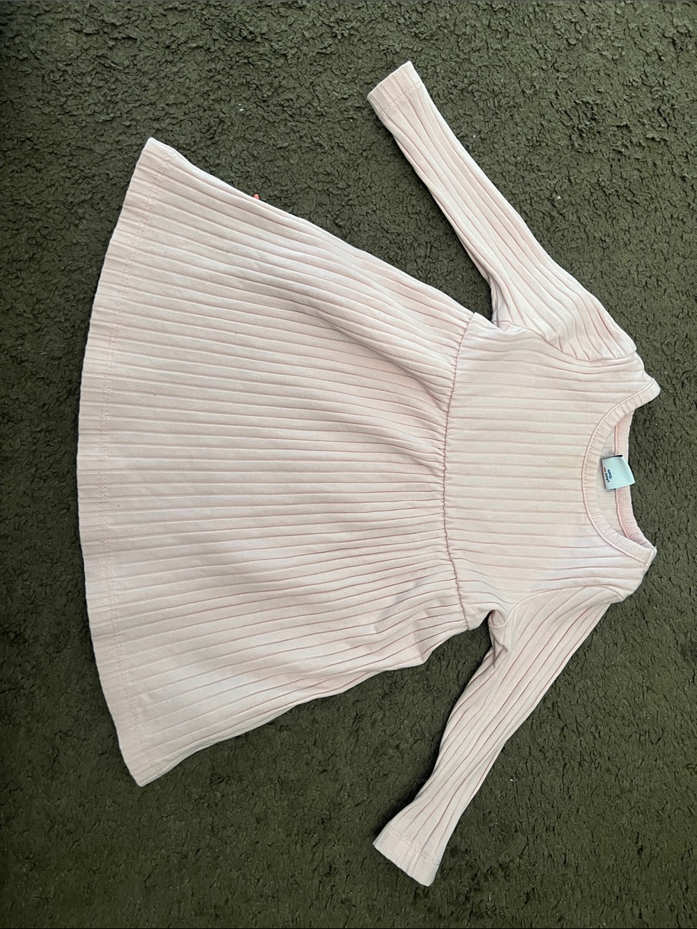 Old Navy Light Pink Ribbed Baby Dress